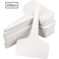 thumbnail image 1 of Paquete de 100 marcadores de jardín duraderos de 6 cm x 10 cm para identificar plantas, ideales para todos los jardineros, estacas para plantas en forma de T en miniatura multicolor, 1 of 7