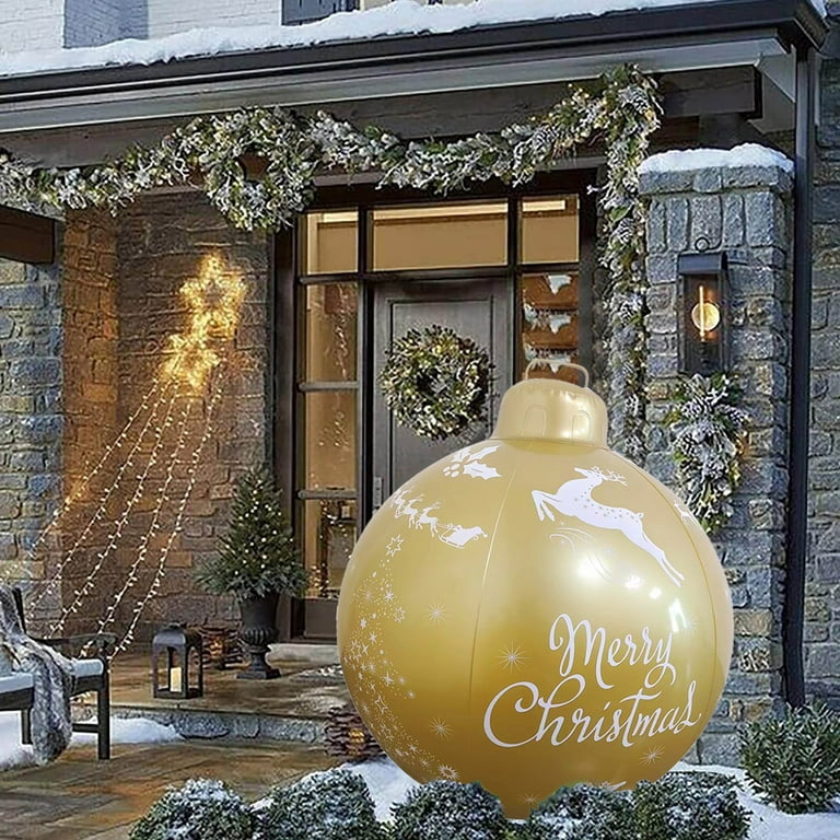 Pianpianzi Studio Ring Lighting Screen Large Studio Lights Kitchen Christmas Ornaments 23.6Inch Christmas Balls Outdoor Atmosphere PVC Inflatable Toys