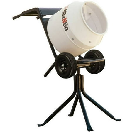 Multiquip MC3PEA Concrete Mixer, Mix-N-Go, Poly Drum, 115V, 3cf Drum Capacity