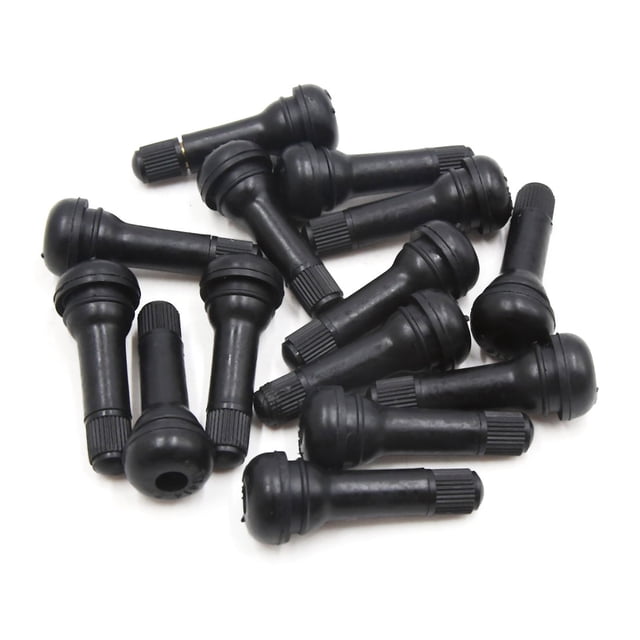 Unique Bargains 14pcs Copper Wheel Rim Tubeless Vacuum Tire Valve Stem with Dust Cap for Car Auto