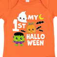thumbnail image 4 of Inktastic My 1st Halloween with Ghost Monster and Pumpkin Boys or Girls Baby Bodysuit, 4 of 5
