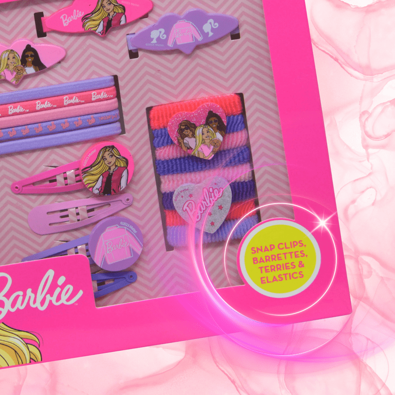 20 Piece Mattel Barbie Fashion Accessory Set with Snap Clips