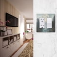 thumbnail image 5 of Yayeee Rocker Switch Wall Plate 2-Gang 4.7"x4.6" Home Decorative Outlet Cover, Moon and House, 5 of 6