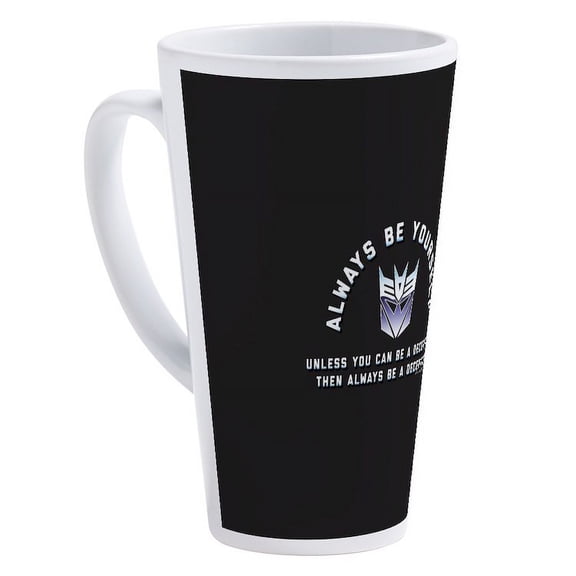 CafePress - Transformers Always Be A Deceptico - 17 Oz White Ceramic Latte Mug