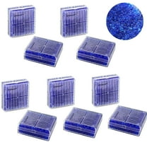 EXMAX Blue Indicating Silica Gel Beads(2-4mm) Desiccant Functional Hard Plastic Canister Dehumidifier Moisture Absorb Box Dryer for Camera Microscopes Telescopes - 10 Pack
