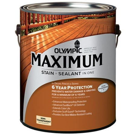 Olympic 79561A-01 Gallon Cedar Maximum Deck, Fence & Siding (Best Clear Coat For Cedar Fence)