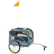 Rage Powersports Bicycle Dog Trailer Carrier, Blue, 56.25"L x 29.50"W x 36"H