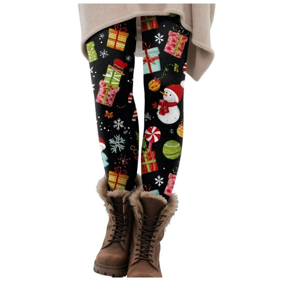 zaveiop Christmas Leggings for Women High Waisted Athletic Seamless Leggings Soft Stretchy Xmas Tree Printed Gym Yoga Pants (Grey, S)