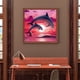 thumbnail image 1 of Cuadros Decorativos Dos delfines jugando animales resina Kelly (ZQF2321) Ndcxsfigh Nuevos Originales, 1 of 5