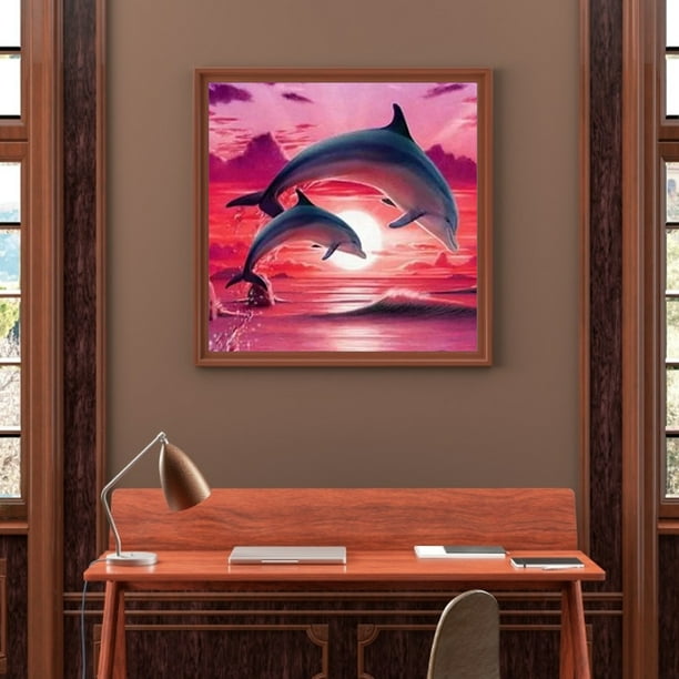 Cuadros Decorativos Dos delfines jugando animales resina Kelly (ZQF2321) Ndcxsfigh Nuevos Originales