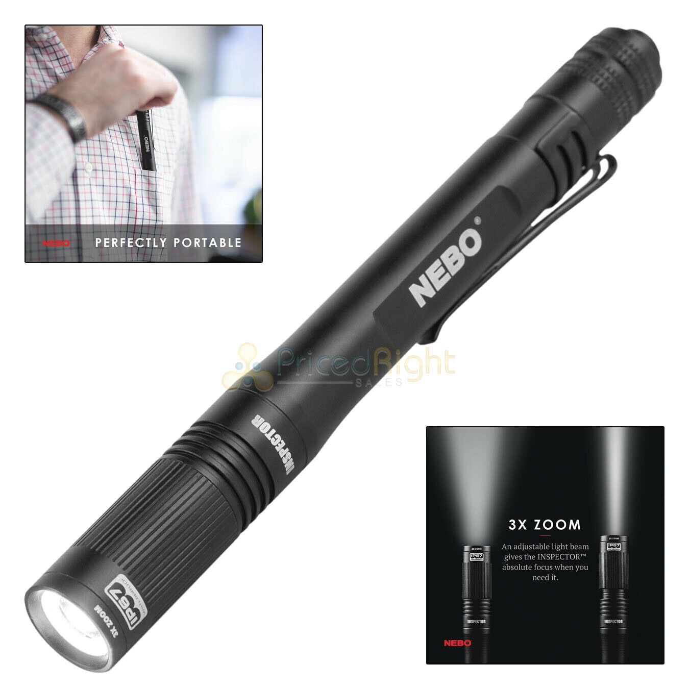 Waterproof Pocket Penlight Flashlight 180 Lumen Nebo ~ New 2 