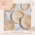 thumbnail image 3 of Platos desechables de bambú Bambu de 9" - set de 8, compostables, 3 of 9