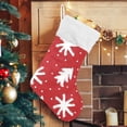 thumbnail image 5 of GZHJMY Christmas Stocking, Personalized Christmas Snowflake Large Candy Stocking Hanging Gift, Xmas Stockings Decoration 1 PCS for Family Holiday Party Ornaments Decor Fireplace, 5 of 7