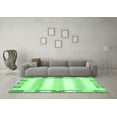thumbnail image 3 of Ahgly Company Indoor Square Solid Emerald Green Modern Area Rugs, 8' Square, 3 of 4