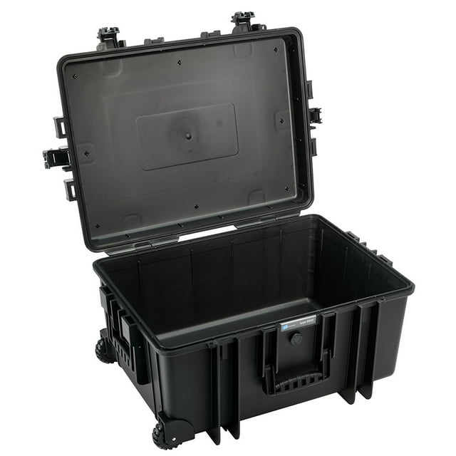 B&W International 6800/B/RPD 70.9 L Plastic Outdoor Case w/ Wheels & RPD Insert