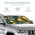 thumbnail image 3 of Kdxio Fresh Orange Print Windshield Sun Shade, Foldable Sun Blocker for Car,Truck,SUV Automotive Interior Sun Protection,Reflective Shade for Front Windshield(Small), 3 of 7