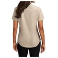 thumbnail image 3 of Yellow Rooster Womens Short Sleeve Easy Care Shirt Stone 3XL, 3 of 7