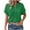 Green, variant on PADFRYBK Short Sleeve T-Shirt For Women Summer Button Pullover Solid Color Casual Tops V-Neck Tunic Loose Blouses With Pocket