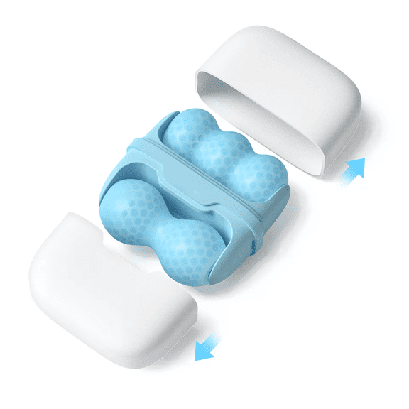 Facial Ice Roller, Cold Relax Massage Roller 2in 1 for Face & Eye, Puffiness, Migraine, and Minor Injury