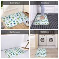thumbnail image 5 of Sikiie Cartoon Sea Creatures Print Flannel Anti-slip Floor Mat 16x24in, Thickened Dustproof Entrance Door Mat Floor Mat for Kitchen, Bathroom, Laundry Room, 5 of 7