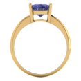 thumbnail image 4 of 2.5ct oval cut blue tanzanite 18k yellow gold Bridal Wedding Engagement Promise Anniversary Ring for Women size 4.5, 4 of 7