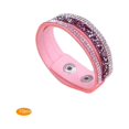 thumbnail image 3 of kurtrusly 10pcs Unisex Rhinestones Leather Wrap Bracelet with Two Leather Wrap Bracelet Adjuatble Button Clasps, 3 of 4
