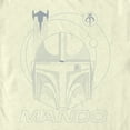 thumbnail image 2 of Men's Star Wars: The Mandalorian Mando Sketch Graphic Tee Beige Medium, 2 of 4