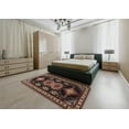 thumbnail image 4 of Ahgly Company Indoor Rectangle Traditional Dark Almond Brown Persian Area Rugs, 2' x 4', 4 of 6