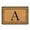 A, variant on UYUH Personalized Flag Monogram Door Mat, Letter A-D Natural Coir Rug, 28x16 Inches, Dirt Catching All-Season Mat, Non Slip Backing for Indoor Outdoor Home Decor