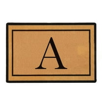 CMrtew Front Door Letter Mat Outside Entrance Doormat-Outdoor Indoor Door Mat for Entryway-Welcome Mat Thick Durable Rubber Door Entry Mat Non Slip Dirt Trapper Absorbent