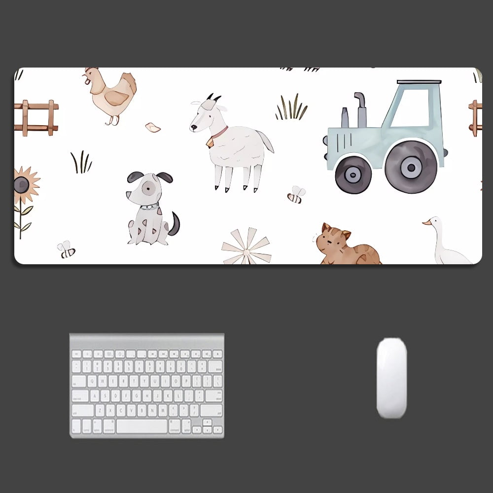 FHENF Mouse Pad Office Desk Mat Rubber Waterproof for Office Work Home 70x30