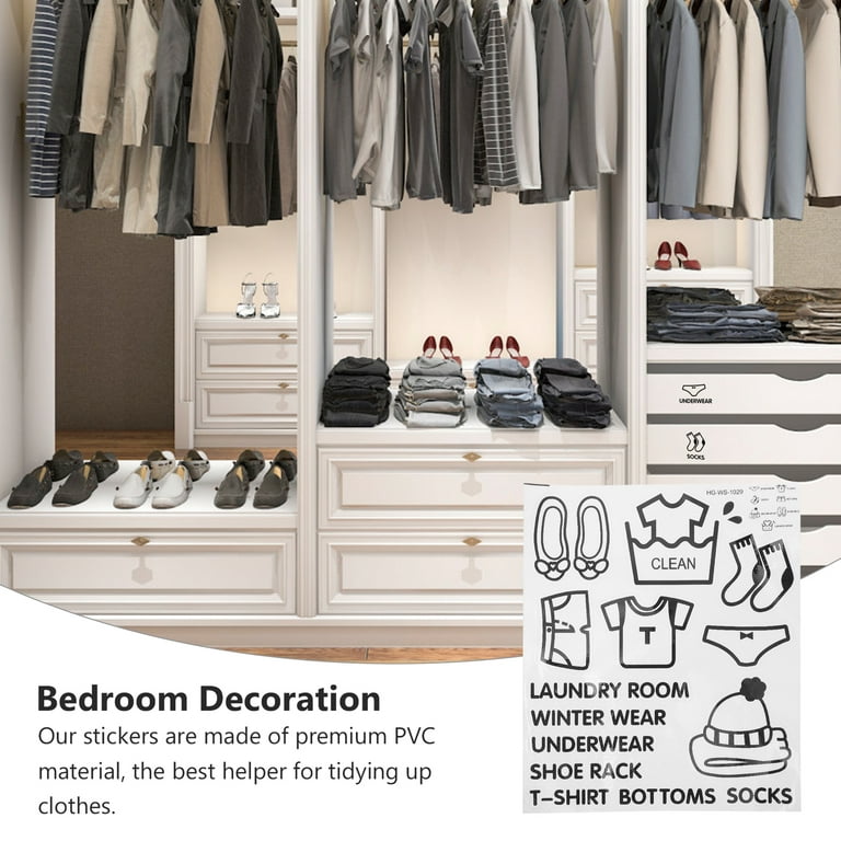 Kids Bedroom & Closet Organization Idea: Use Clothing Drawer Labels