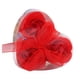 thumbnail image 2 of Jabón de rosas perfumado de 3 piezas para baño y cuerpo | Set de regalo en caja de corazón rojo para bodas, despedidas de soltera y recuerdos de fiesta | Jabón de manos o baño de lujo, 2 of 2