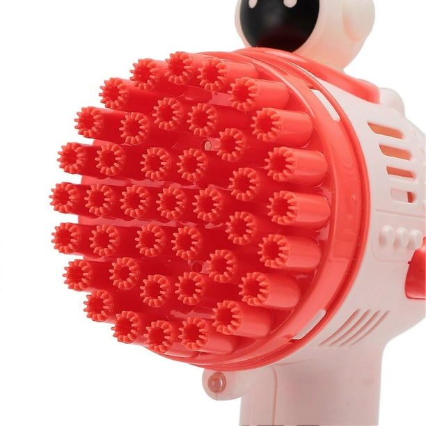Bubble Machine 40 Hole 90ML Colorful Bubbles Automatic Electric Bubble Maker for Kids Pink