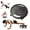 Black, variant on Ab Roller Wheel with 4 Wheels and Mat, Core Trainer for Abs and Home Workout Set