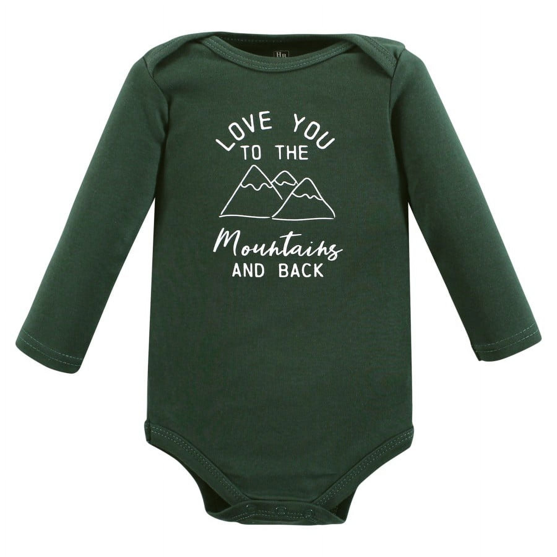 Hudson Baby Cotton Long-Sleeve Bodysuits, 7-Pack, Newborn-24 Months