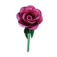 thumbnail image 4 of Rosa de metal artificial para el día de San Valentín, 9,06 pulgadas, nunca se desvanece, regalo para el día de la madre, rosa falsa de aluminio para, 4 of 8