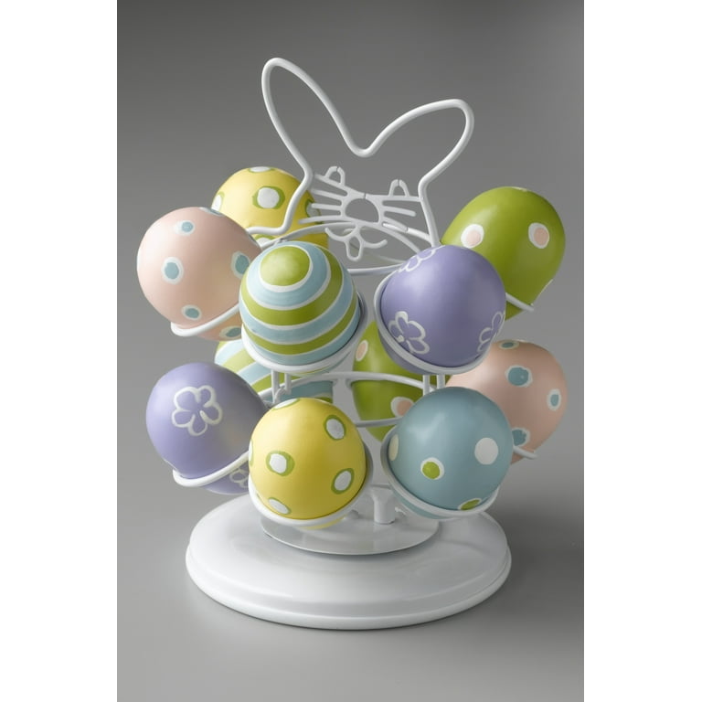 Nifty Easter Egg Carousel - White Powder Coat Finish, Decorative ...