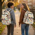 thumbnail image 2 of Yspwyqan Ladybug School Backpack for Kids Girls, 17" Multi-Pocket Backpack Fits 15.6 Laptop, Daisy Floral Lightweight Bookbag with Front Pocket for Elementary Middle School Supplies, 2 of 7