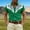Green, variant on Western Cowboy Print Short Sleeve Shirt for Everyday Casual Wear Men’s Shirts Product Classification Crafted Button Front Design Fashionable Leisure Top