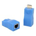 thumbnail image 2 of Amplificador de señal Interfaz multimedia de alta definición a extensor de red único RJ45 para computadora Proyector de video, 2 of 15