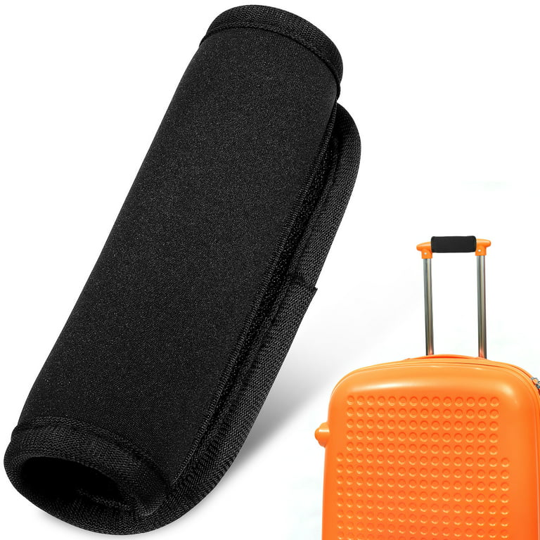 TENDYCOCO 4 Pcs Suitcase Handle Luggage Handle Covers Leather Handle Wrap  Bag Handle Wrap Handbag Handle Grip Strap Protectors Leather Luggage Handle