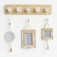 thumbnail image 4 of 3/4/5 Hooks Nordic Style Wall Mounted Wood Coat Hanger Storage Rack Home Decor, 4 of 12