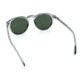thumbnail image 7 of Hipster Keyhole Round Horn Rim Plastic Nostalgic Retro Sunglasses Slate - Green, 7 of 7