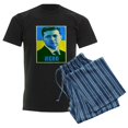 thumbnail image 6 of CafePress - Ukrainian President Zelenskyy Ukraine Flag Pajamas - Men's Dark Loose Fit Cotton Pajama Set, 6 of 7