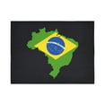 thumbnail image 2 of CADecor Tapestry Brazil Flag Map Tapestry Decor Living Room Art 60x80 inches, 2 of 2