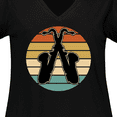 thumbnail image 4 of Inktastic Saxophone Music Vintage Band Women's Plus Size V-Neck T-Shirt, 4 of 5