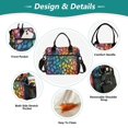 thumbnail image 3 of FORMRS Insulated Lunch Bag for Work School Unisex Large Capacity Cooler with Shoulder Strap, Colorful Dragon Scales Pattern, 3 of 6