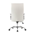 thumbnail image 4 of Pemberly Row Modern High-Back Leather Conference Office Chair in White, 4 of 7