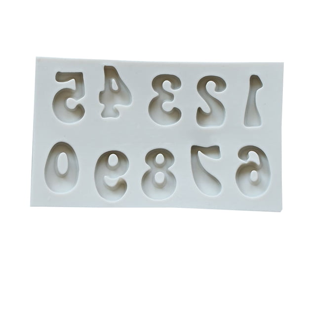 Inteprter Molde de silicona DIY para hacer pasteles de panadería , molde de modelado, herramienta de decoración de pasteles, accesorio de Herramientas y accesorios para hornear Números
